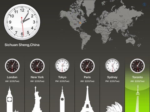 Global Clock for iPad screenshot 4