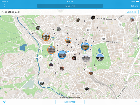 Madrid Trip Planner, Travel Guide & Offline City Map