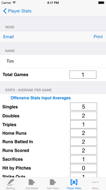 Batting Tracker : Baseball Stats for Players screenshot-3