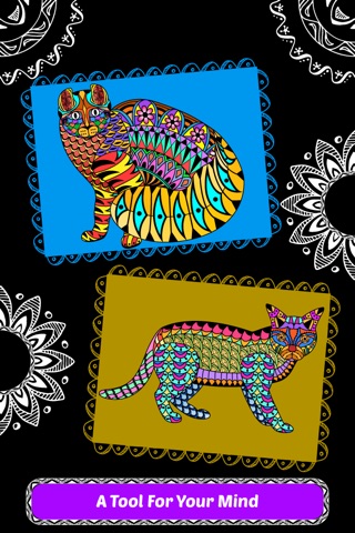 Creative Cats Art Class- Mindfulness Coloring Books for Adults screenshot 2