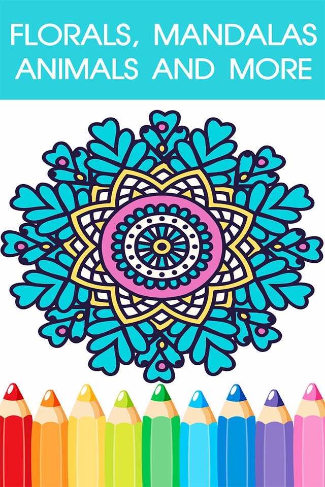 Mandala Coloring Book - Adult Colors Therapy Free Stress Relieving Pages 2 screenshot 2