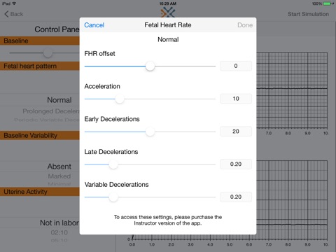 Simulated Electronic Fetal Monitor Lite screenshot 4