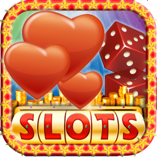 777 Lucky Slots: A Valentine's day Casino Spin Slot Free Game HD icon