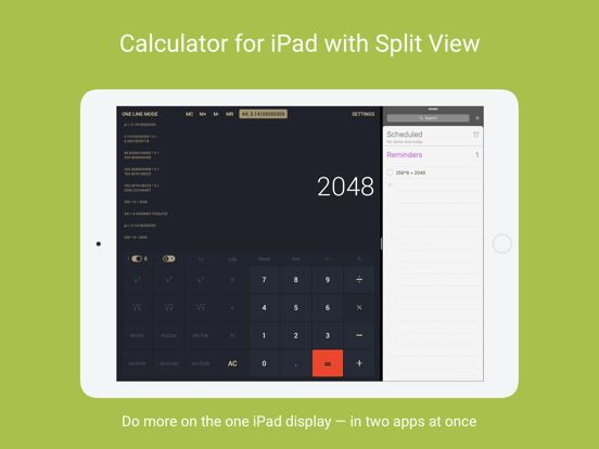 Screenshot #1 for Calcly: Free Universal Calculator for iPad