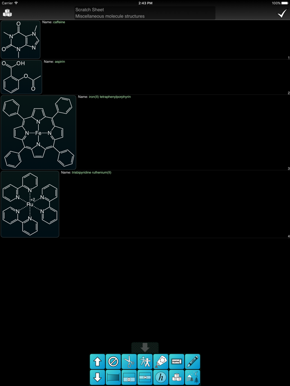 Mobile Molecular DataSheet iPad screenshot 4 - Productivity app