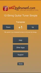 12-String Guitar Tuner Simple screenshot #3 for iPhone