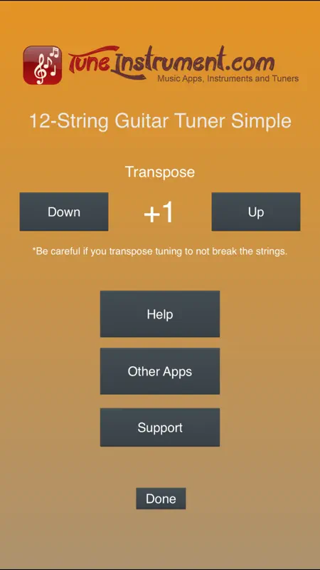 12-String Guitar Tuner Simple screenshot 3 of 5