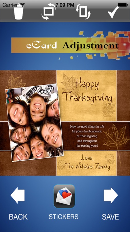 PostEcards- Best Thanksgiving Quotes Stickers & Photo Personalized Greeting Cards screenshot-3