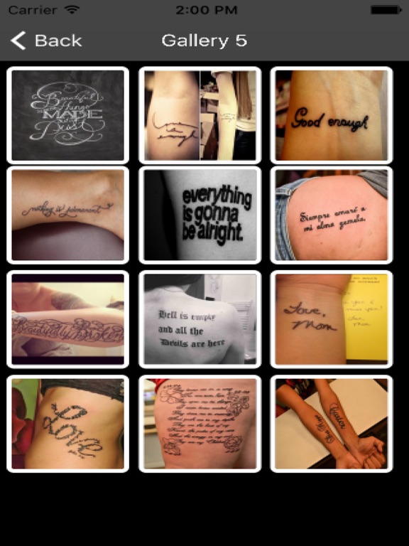 Screenshot #4 pour Tattoo Lettering