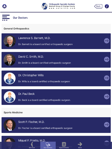 Screenshot #6 pour Orthopaedic Specialty Institute