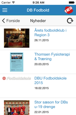 DB Fodbold screenshot 2