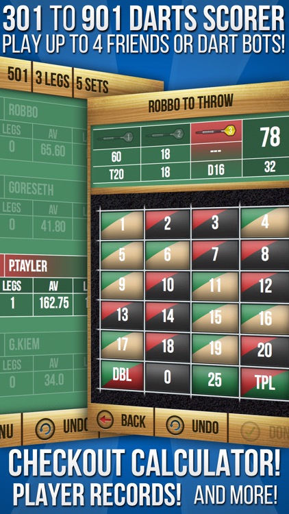 MadHouse Darts Scorer Darts Games Scoreboard & Scorekeeper 501 Scoring and More