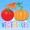 Learn English Vegetables Vocabulary Education Game: Easy Puzzle Language Free For Preschools Kids and Kindergarten