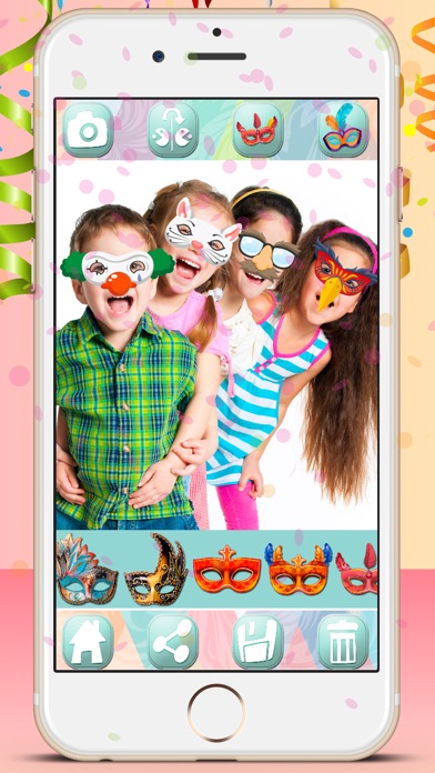 How to cancel & delete Carnival masks – false-face masque photo editor from iphone & ipad 1