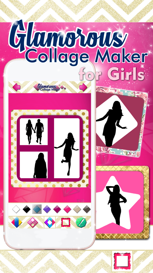Glamorous Collage Maker for Girls - Stitch and Split Beautiful Pics in Photo Editor - 1.0 - (iOS)