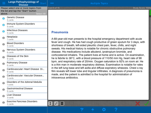 Screenshot #4 pour Pathophysiology of Disease: An Introduction to Clinical Medicine Lange Flashcards