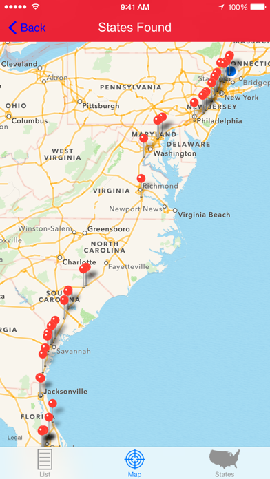States Plates Challenge iPhone screenshot 3 - Travel app