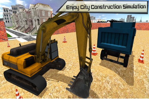 City Construction Simulator 2016: Heavy Sand Excavator Operator and Big Truck Driving Simulation 3D Game screenshot 3