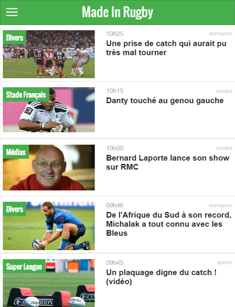 Rugby infos