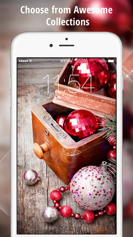 Xmas Themes for iOS 9 - Magic Christmas Wallpapers with Santa Cl