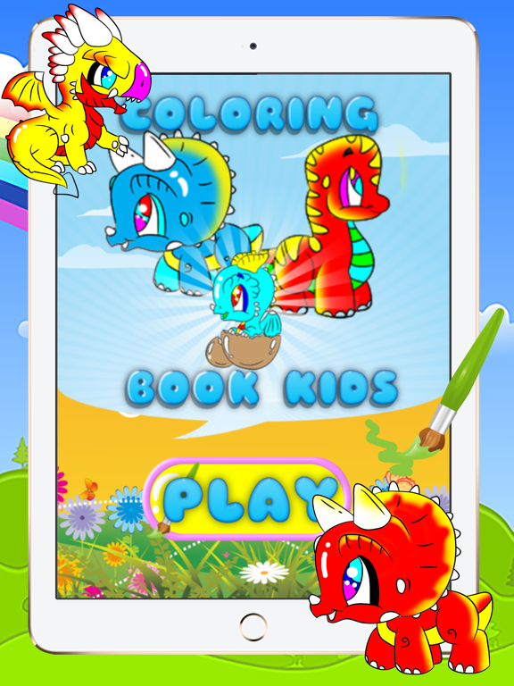 Screenshot #6 pour Dinosaur and Dragon Coloring Books - Dessin Jeux de peinture pour enfants