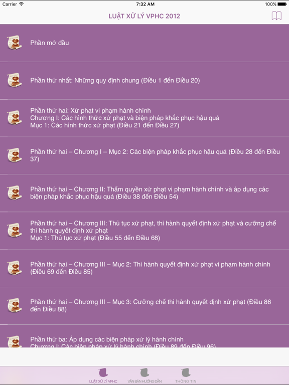 Screenshot #4 pour Luật Xử Lý Vi Phạm Hành Chính 2012