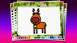 Game screenshot Christmas coloring pages : Paint Your Santa Reindeer Christmas tree and Gift mod apk