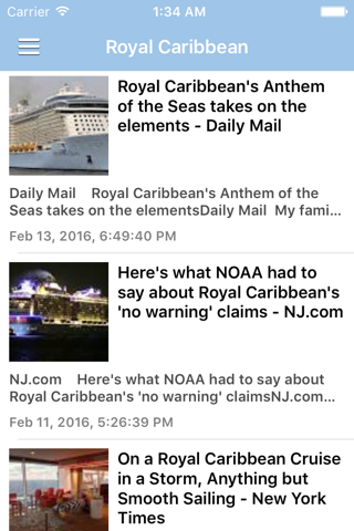 Cruise Ship & Port News Lite - náhled