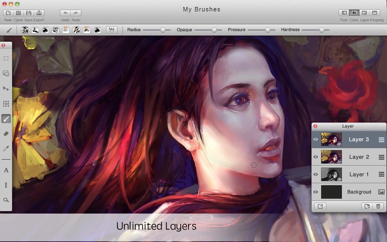 Screenshot do app Mybrushes-Sketch,Paint,Design