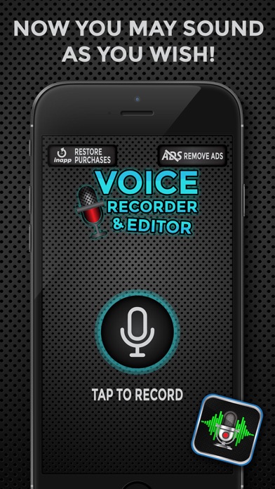 Screenshot #2 pour Enregistreur vocal et éditeur – Changer votre voix avec des effets sonores amusants
