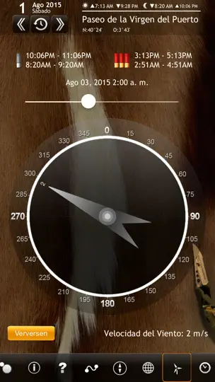Captura de pantalla de Ayudante De Caza - Calendario Para Los Mejores Momentos De Caza en iPhone 4