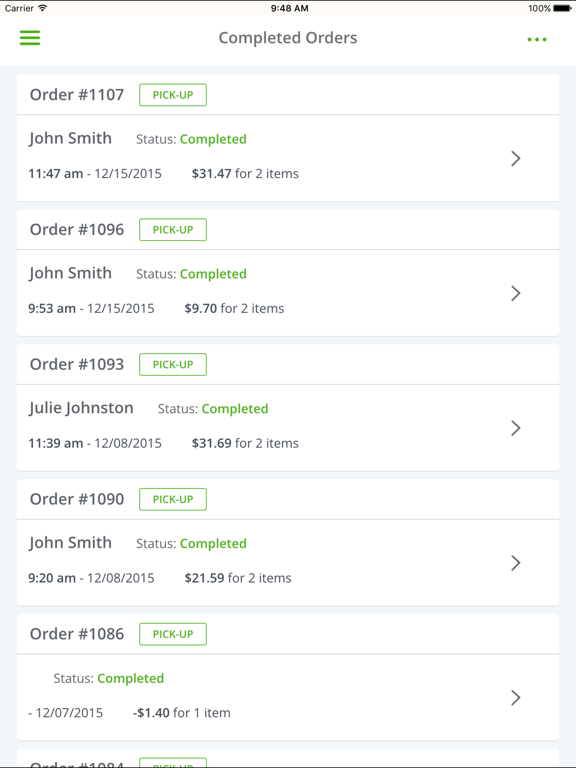 Foodie Order iPad screenshot 2 - Food & Drink app