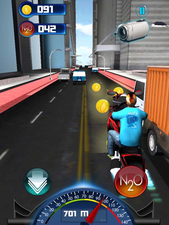 Moto Bike City Traffic  Speed Race 3D iPad screenshot