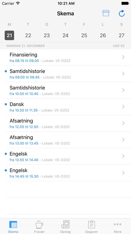 mobilskema til Elevplan screenshot-0