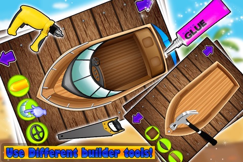 Build a Boat – Crazy builder & mechanic garage game for kids screenshot 3