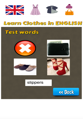 Learn Clothes in English Language screenshot 3