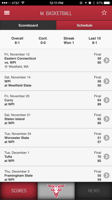 Screenshot #2 pour WPI Sports Front Row