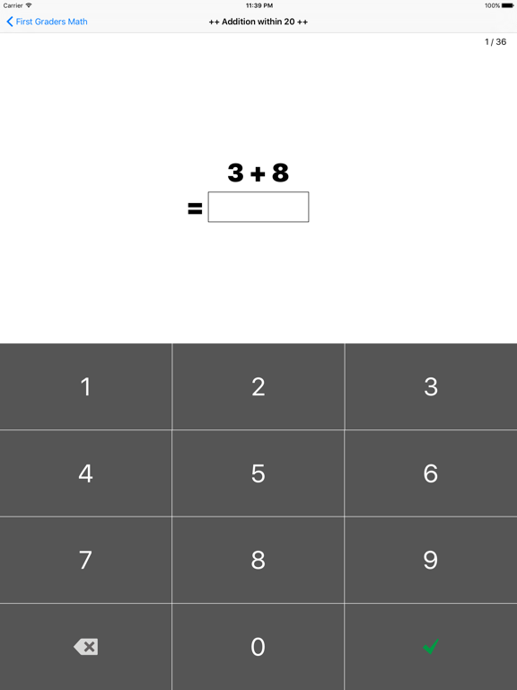 Screenshot #5 pour First Graders Math
