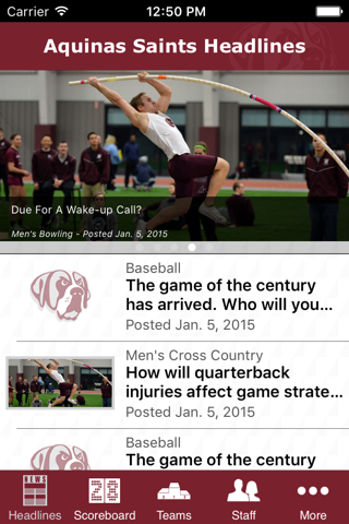 Aquinas College Athletics screenshot 2