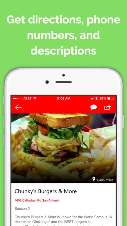 Locator for Man vs Food
