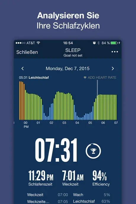 Sleep Time+: Schlaf Zyklus