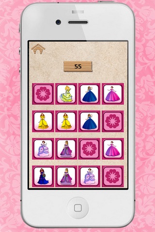 princesses memory: games for brain training for girls screenshot 2
