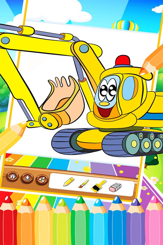 Car Fire Truck Free Printable Coloring Pages For Kids screenshot 2
