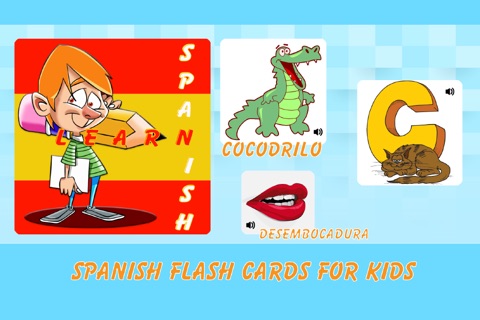 spanish flash cards - preschool spanish,learn spanish quick,speak spanish screenshot 2