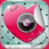 Valentine's Day Edition of Love Photo Frames with Cute Stickers and Camera Effects