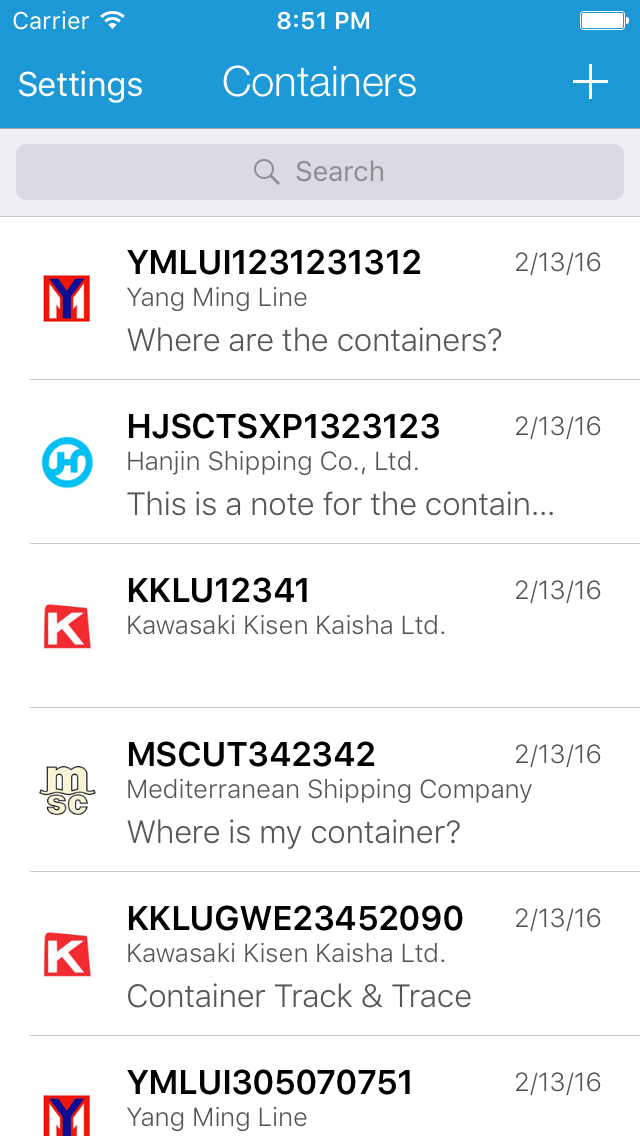 Container Track and Trace