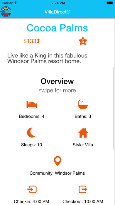 VillaDirect iPhone screenshot 4 - Travel app