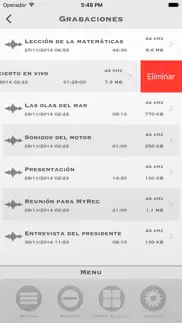 my rec - grabador de audio iphone capturas de pantalla 3