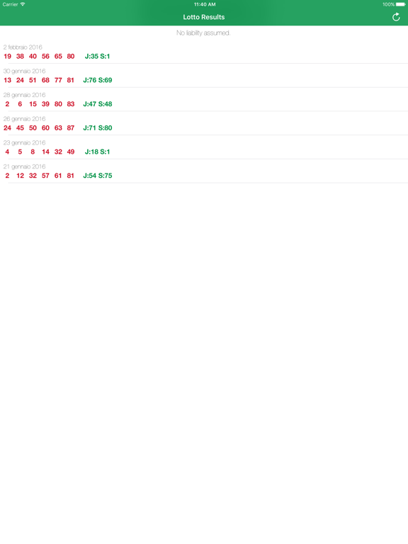 Screenshot #4 pour Lotto Italia 6/90 - Lotto Risultato e Numero della Estrazioni Superenalotto Lotteria (6 90)