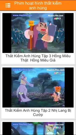 Game screenshot Hoạt Hình - Tổng hợp các video,clip hoạt hình cho bé trên YouTube version apk